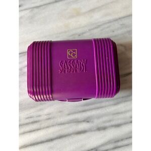 VTG 90s Sassaby Model 110 Purple Compact Case Mirror Makeup Organizer USA